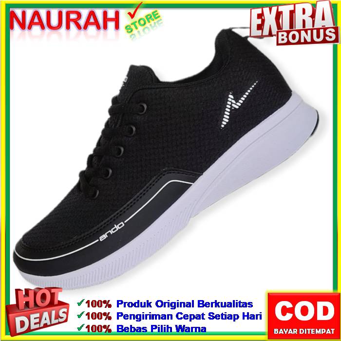 Sepatu Wanita Ando Vivora &amp; Agnes 100% Original Sneakers Casual Sport Jogging Sekolah Kuliah Bersepeda