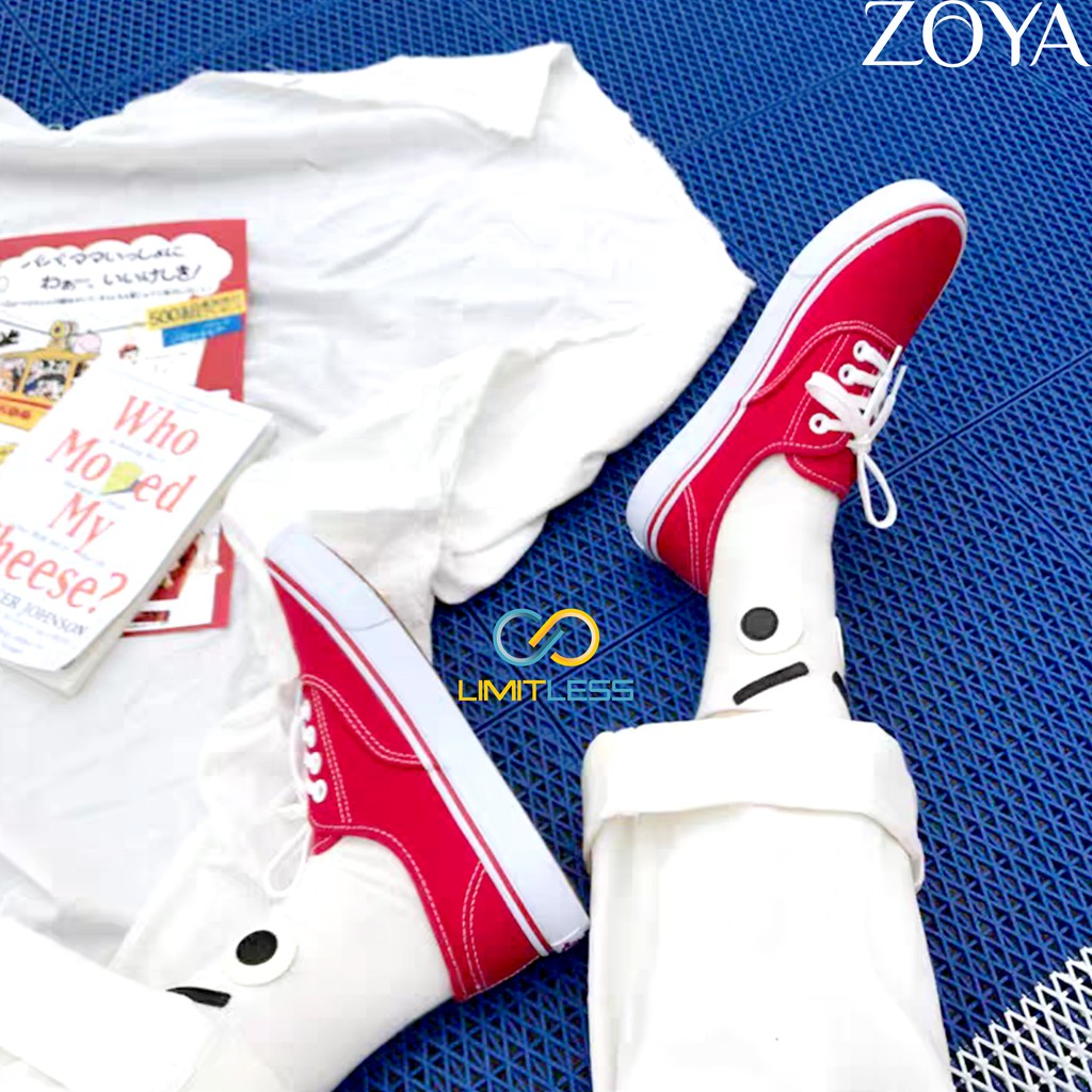 ZOYA Sepatu Kanvas Wanita Canvas Perempuan Sneakers Kasual Style Bernapas cewek