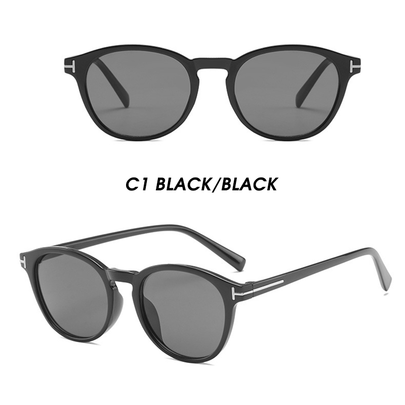 (YUZHU) Bayar di Tempat INS Fashion Aviator Frame Kacamata Wanita Vintage Gaya Kacamata Hitam Pria Sunglasses