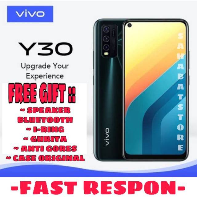 VI   VO Y30 RAM 4 GB ROM 128 GB - GARANSI RESMI VIVO SETAHUN