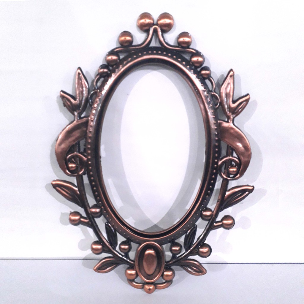 Hiasan Kerangka Bingkai Foto Plastik AT-410 oval Pigura Frame Bingkai Foto