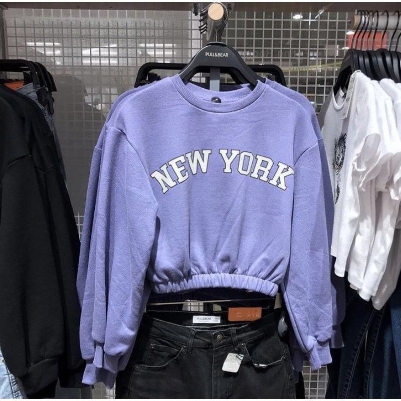 sweater crop terkini / SWEATER CROP NEW YORK