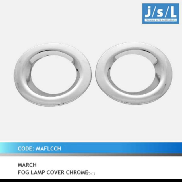 Cover foglamp Nissan March chrome jsl