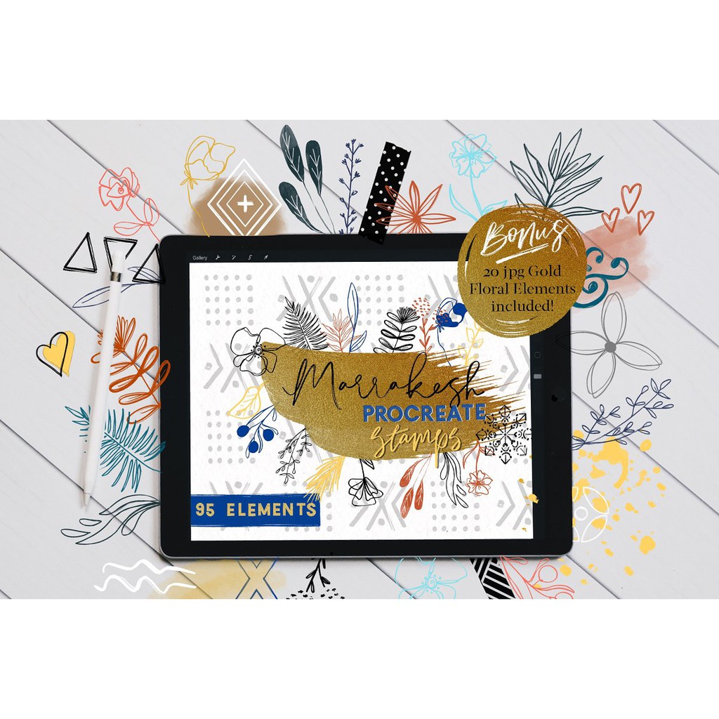 Procreate Brush - Marrakesh Procreate Stamps Aesthetic Journaling Brush