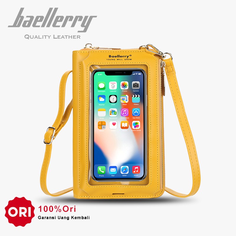 BAELLERRY N5018 Tas Selempang Wanita Dompet Panjang Wanita Dompet Handphone Sling Bag WATCHKITE WKOS