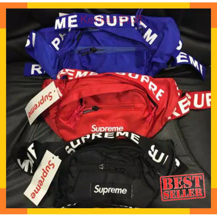 TAS WAISTBAG PRIA TAS SELEMPANG COWOK CEWEK WANITA SUPREME FILA IMPORT