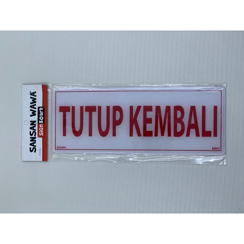 

Sign Board Acrylic (Tutup Kembali)