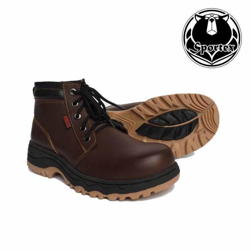 sepatu safety ujung besi ORIGINAL SPORTEX type 03 SOL MX ALAS BAWAH WARNA CREAM
