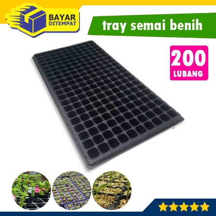 Tray Semai 200 Lubang Pot Tray Penyemaian Semai Bibit Tanaman Hidroponik Hydroponik Hidro Ponik