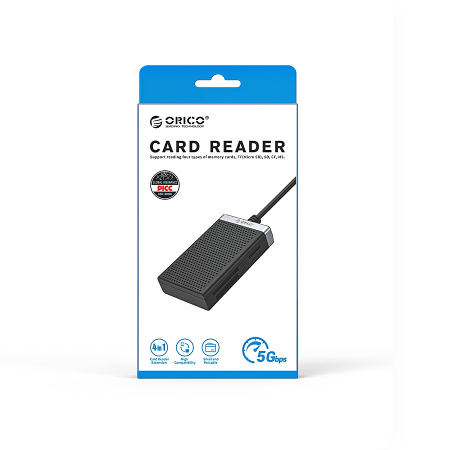 ORICO CL4D-C3 4in1 Type C Card Reader TF SD CF MS 5Gbps