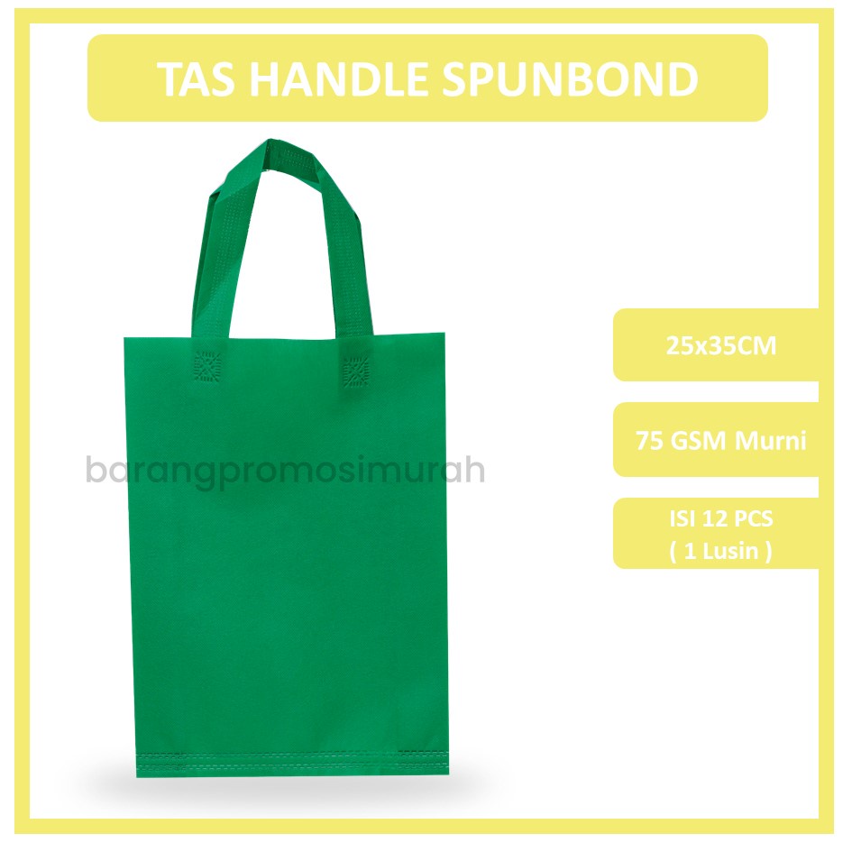 

GOODIE BAG SPUNBOND HANDLE 25X35 (Lusinan) / Tas Belanja Murah / Kantong Belanja / Tas Souvenir