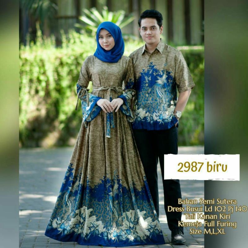 BAJU COUPLE GAMIS SEMI SUTRA