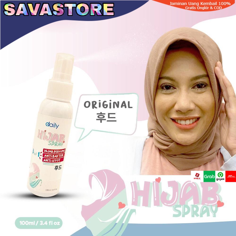 Daily Hijab Spray Anti Letoy Jilbab Kerudung Instan Spray Pewangi Parfum Hijab Jilbab Instan HIJAB ANTI MELEYOT - WANGI DAN ANTI BAKTERI