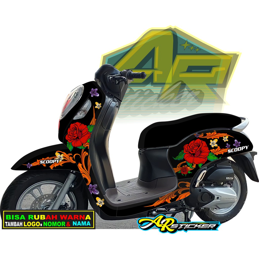 Decal scoopy 2021 / STIKER SCOOPY 2021 /  Decal Scoopy full body Full Blok Decal Scopy Dekal New Fi 