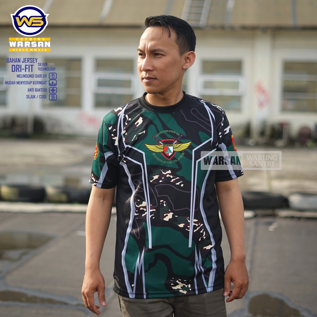 Kaos Banser Dryfit / Jersey Banser Drifit / Kaos Ansor Jersey Warsan