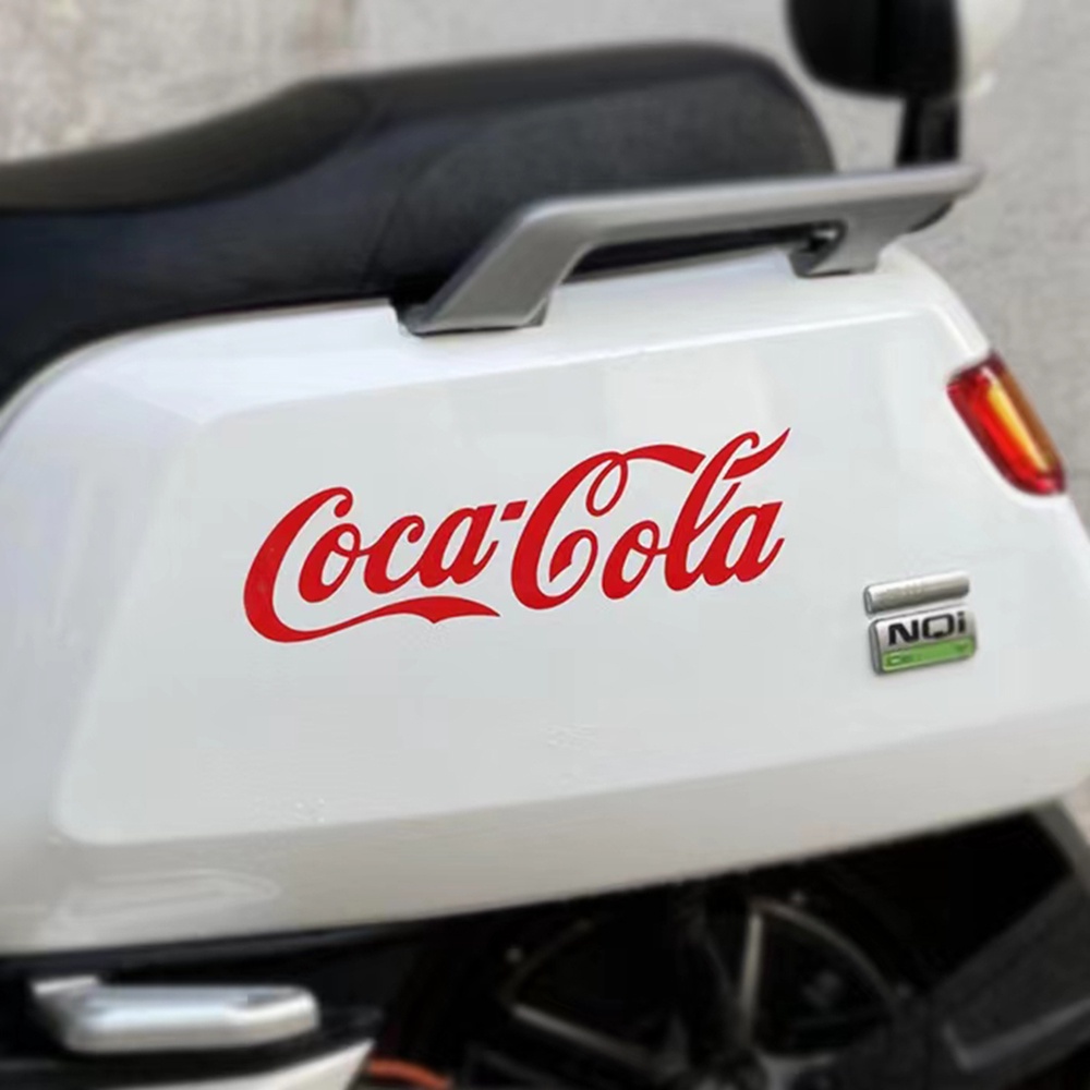 Coca-cola Logo Kreatif Mobil/Motor Hias Reflektif Stiker Universal Kendaraan Listrik Modifikasi Decal