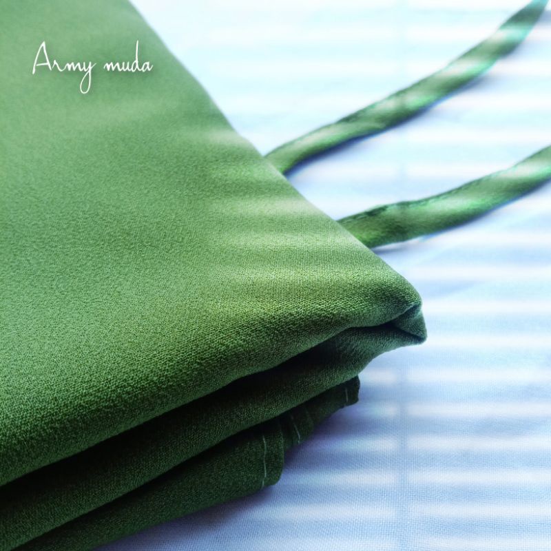 PASHMINA Hijab Diamond Tali (JAHIT TEPI) / Kerudung Pashmina Sabyan Diamond Italiano PART 1-TALI-ARMYMUDA