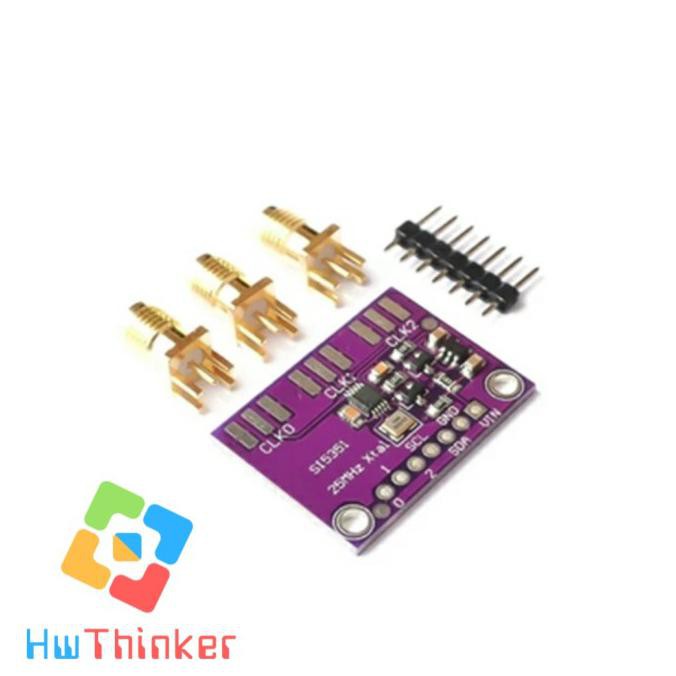 BERKUALITAS Modul SI5351 SI5351A Signal Clock Generator Oscillator DDS 8KHz-160MHz