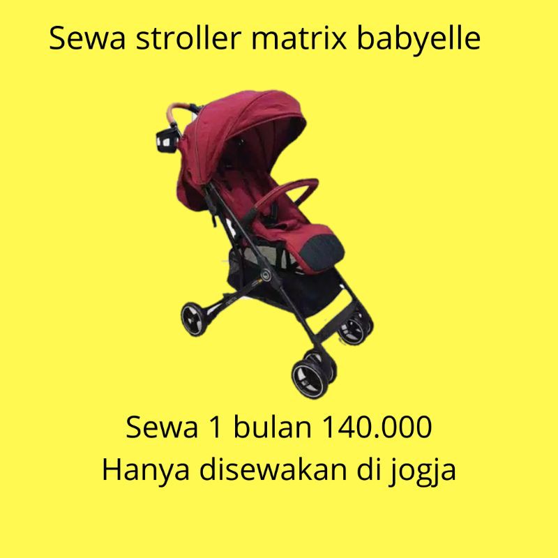 Stroller matrix babyelle sewa Jogja tidak dijual