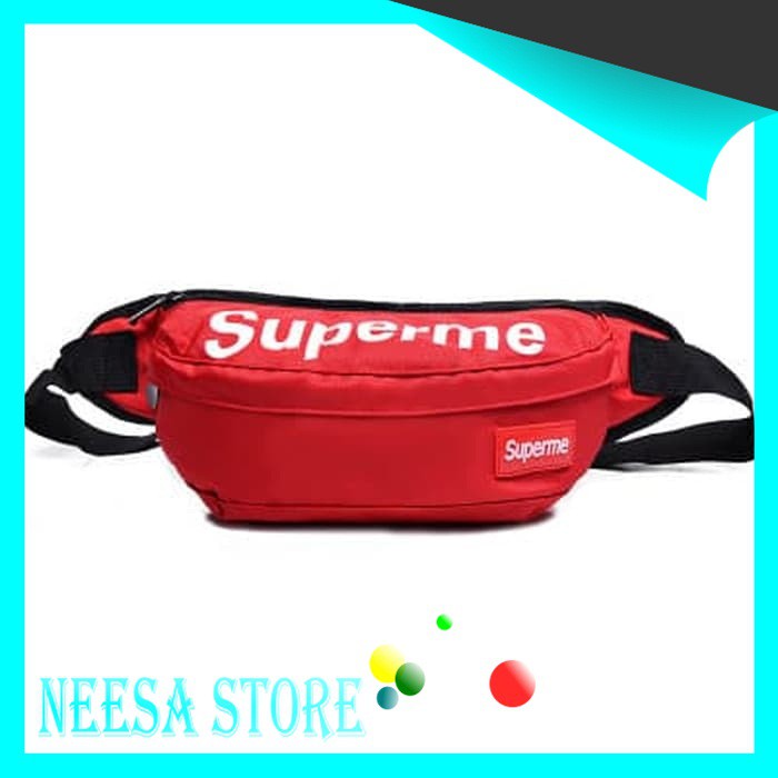 Waistbag pria SUPREME Tas pinggang pria Tas pria 042 Waist bag pria Tas murah Tas cowok Tas import