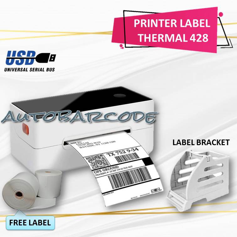 PRINTER RESI THERMAL 428 USB / ZJ 9200 SETARA VSC LP9200U STICKER A6