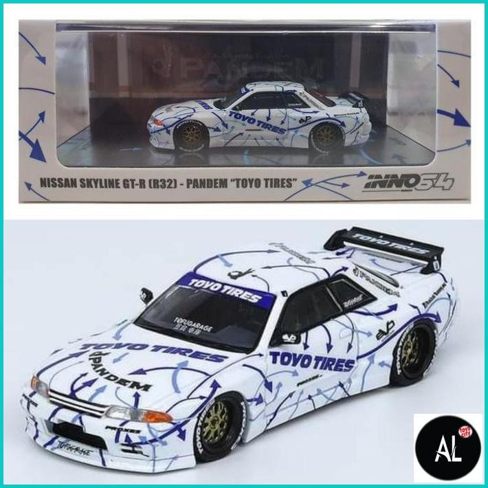 Al Inno 1/64 Nissan Skyline Gtr R32 Pandem Toyotires