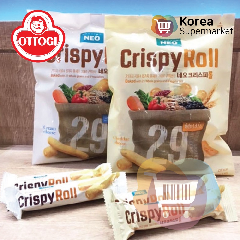 Neo Crispy Roll Cheddar Cheese 80gr - Korea Healthy Snack