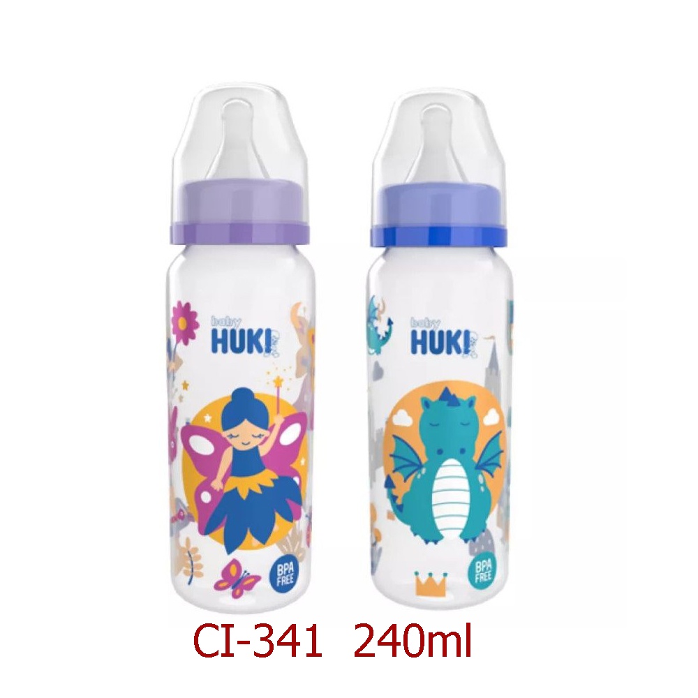 Morinz Huki / Dodo Baby Botol Susu  PP SP Round - Dot BULAT Regular &amp; Screw Cap Tutup Botol ULIR