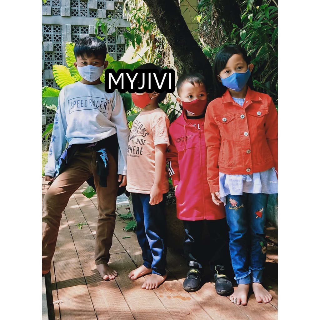 MASKER KAIN ANAK COTTON COMBED BY MYJIVI