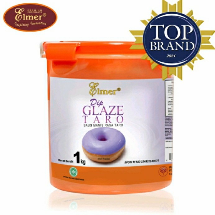 

Elmer Dip Glaze Taro 1 kg Topping Donat Selai Roti