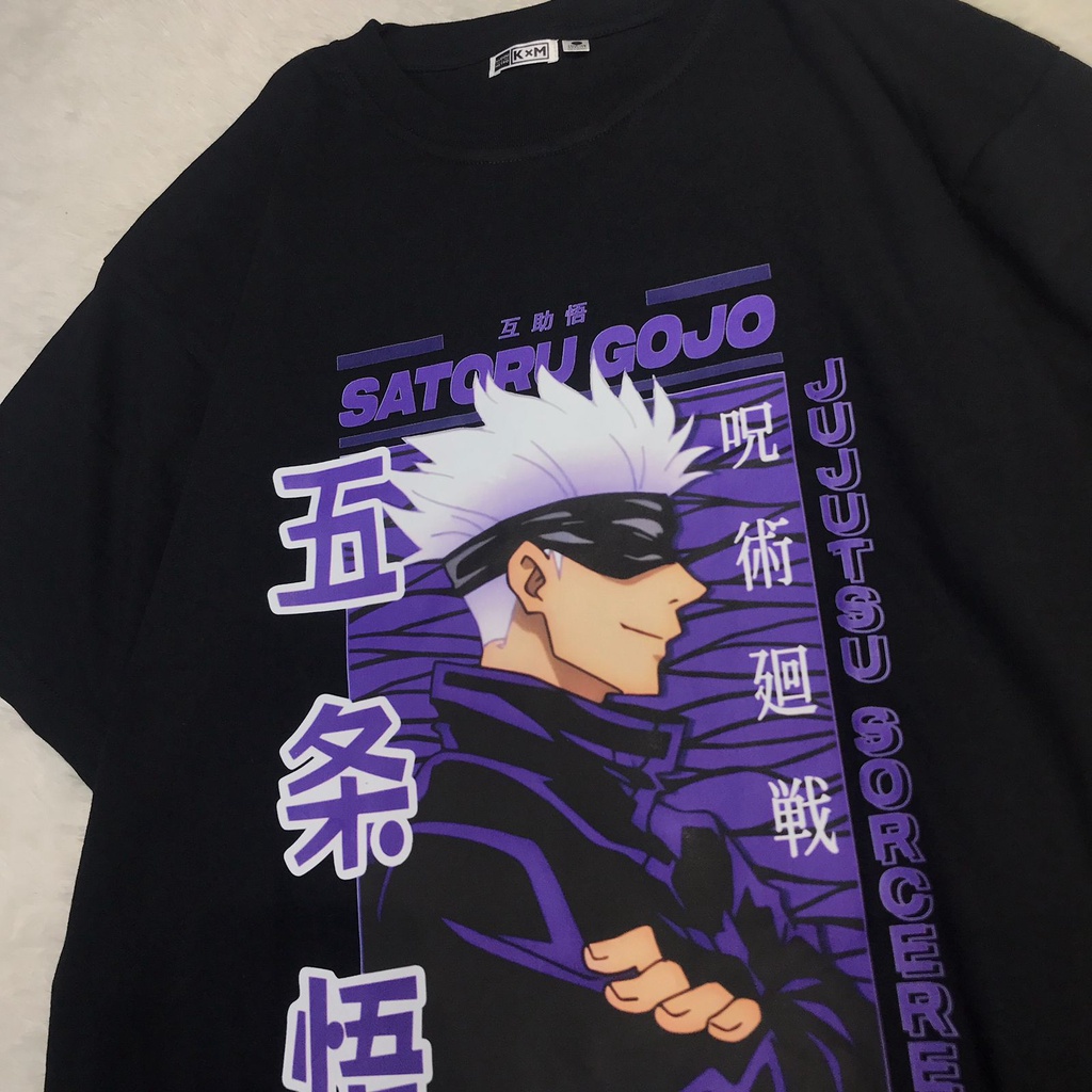 Tshirt Gojo Satoru Portrait Anime Manga Jujutsu Kaisen Premium Unisex