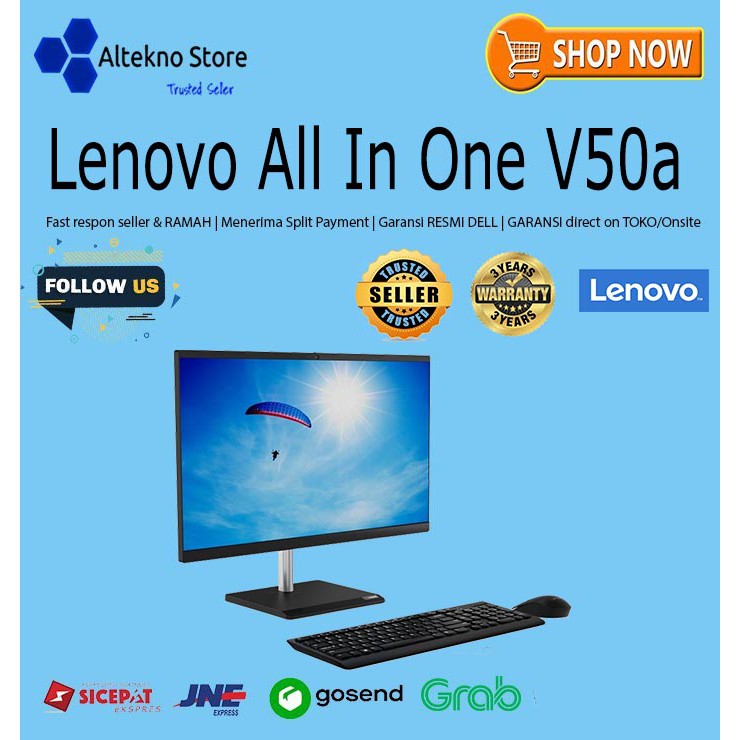 Lenovo AIO V50a 11FN009TIA i5-10400T/8GB/1TB/Dos/21.5"/3Yr