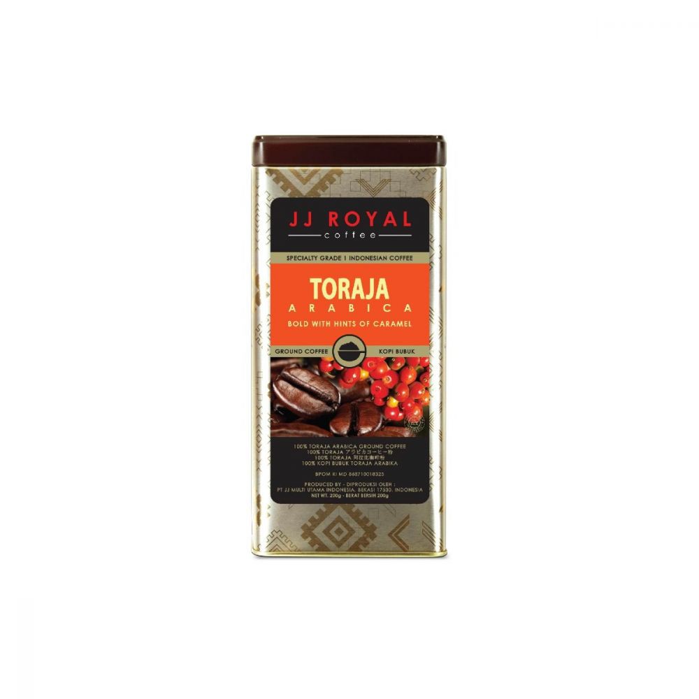 

JJ ROYAL TORAJA ARABICA 200GR BUBUK KALENG