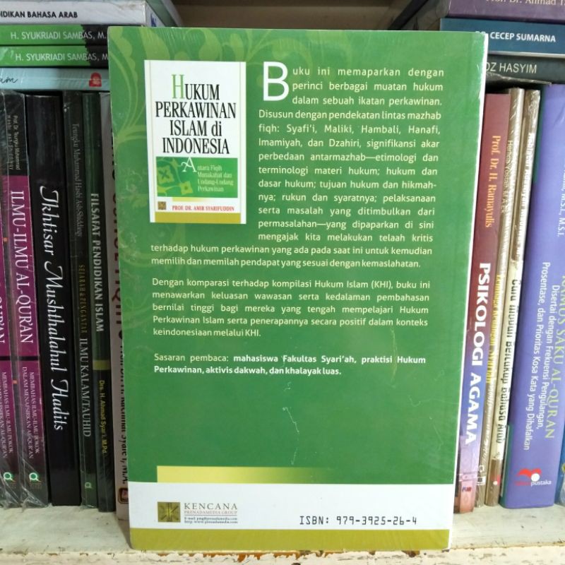 BUKU  HUKUM PERKAWINAN ISLAM DI INDONESIA  - AMIR SYARIFUDDIN