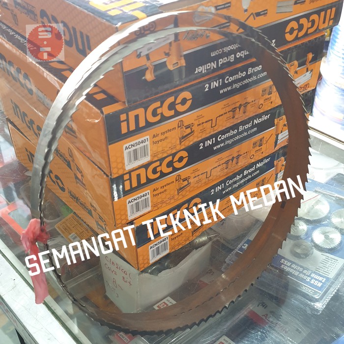 16mm MATA GERGAJI PITA BANDSAW BAND SAW KAYU DAGING untuk mesin CUSTOM MADE TEMPAHAN