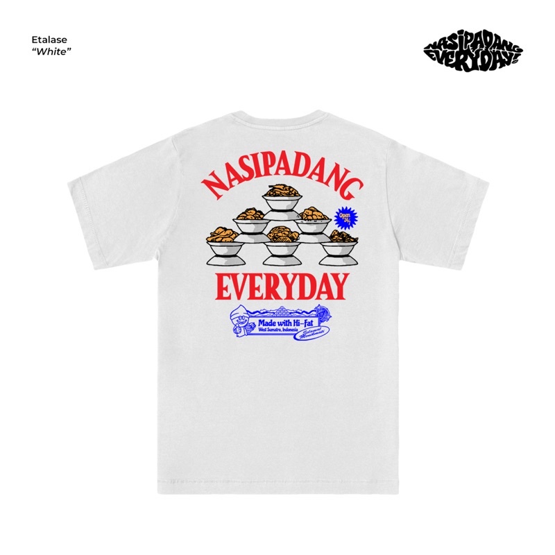 Nasi Padang Everyday - Etalase | White T-shirt