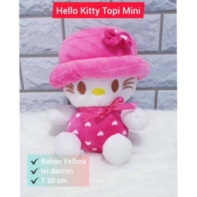 Boneka hello Kitty Topi Mini