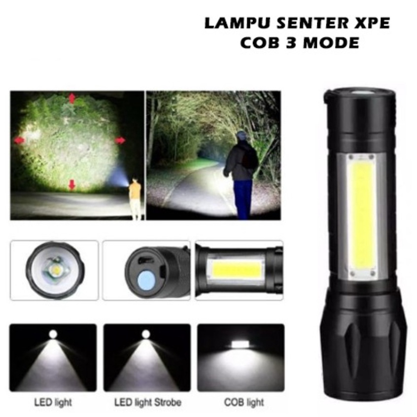 Trend-Paket senter mini XPE+COB led Q5 zoom usb charge waterproof