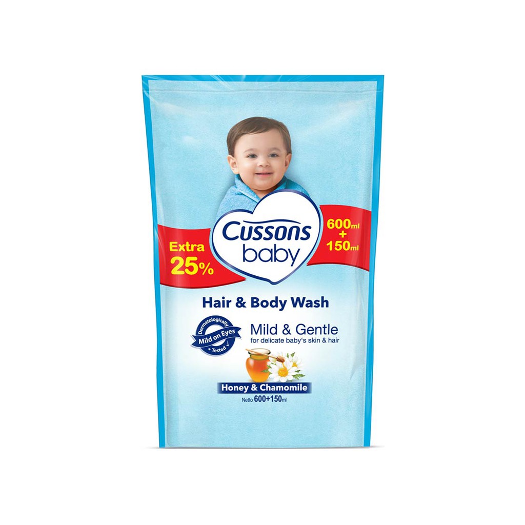 Cussons Hair &amp; Body 2in1 (Mild &amp; Gentle) 600+150ml / Milk Bath soft &amp; smooth 600+150 ml