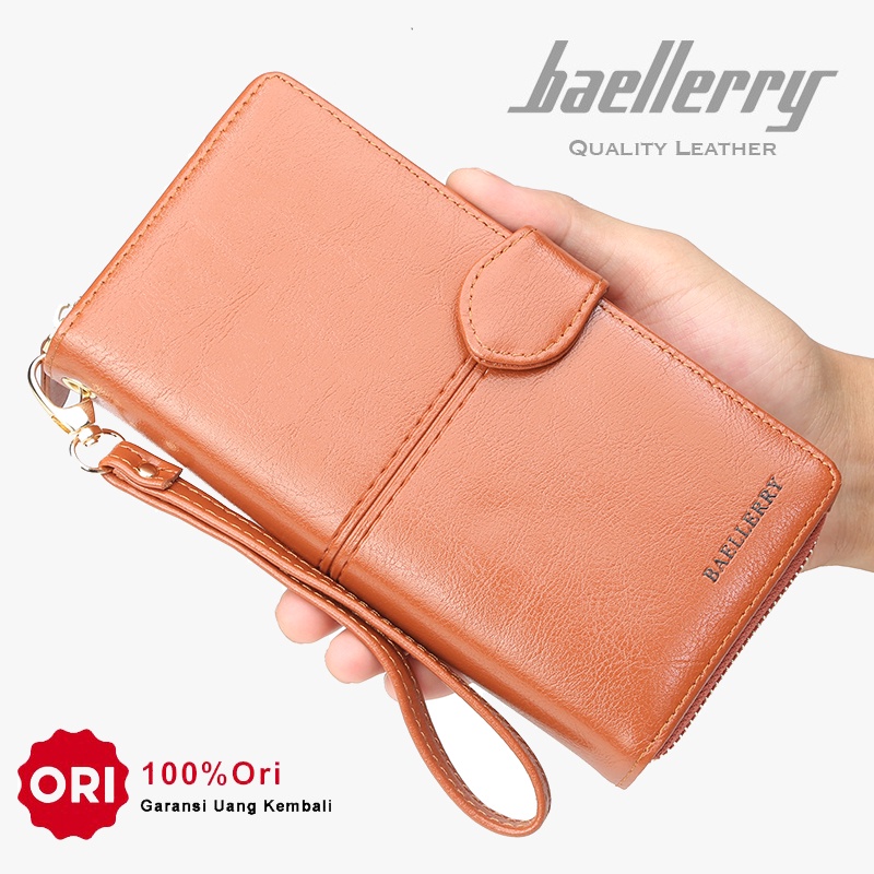 BAELLERRY N3846 Dompet Wanita Panjang Bahan Kulit PU Leather Premium WATCHKITE WKOS