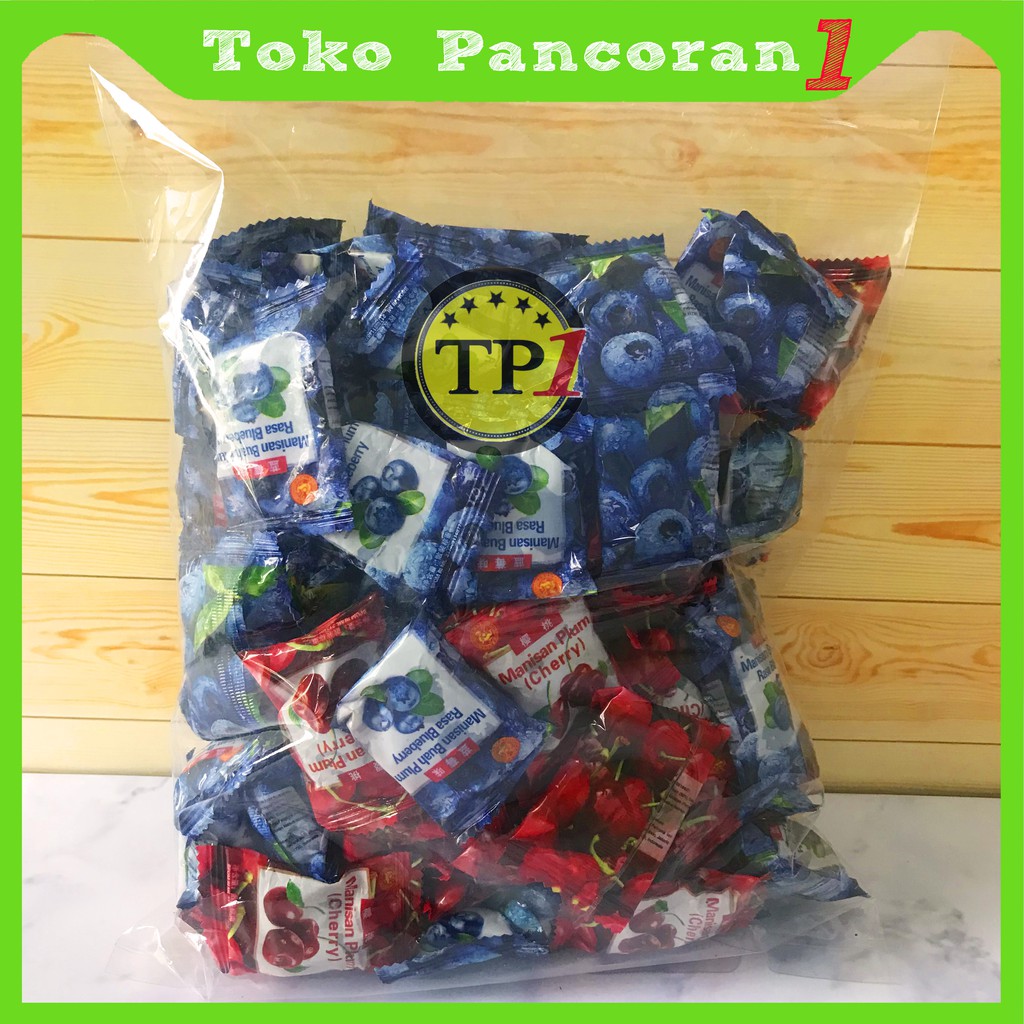 Manisan buah kiamboi kiamboy plum Storberry BlueBerry madu permen  termurah 200gr