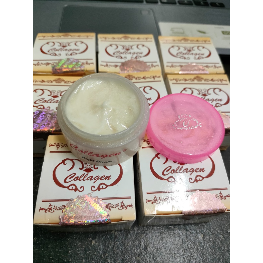 [ ECER ] CREAM COLAGEN MALAM Holo Gold Original / Colagen Malam import TERMURAH