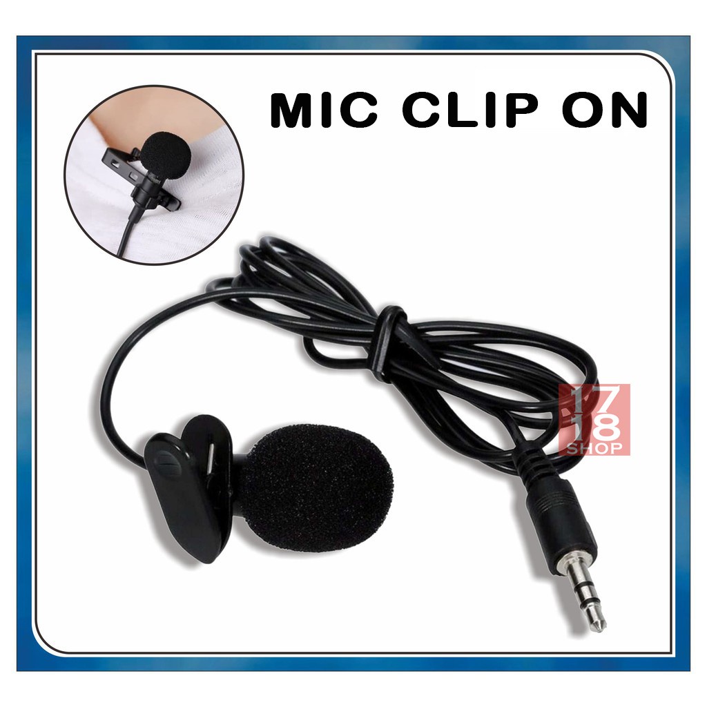 G-power Lavalier Microphone Clip On Mini Kabel Jack 3.5mm Original Garansi Resmi