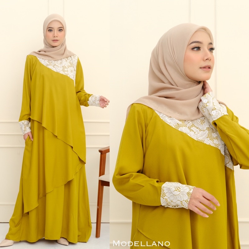 GAMIS NAURA LEBARAN BRUKAT SYAKILA SHAKILA LEBARAN JUMBO XXL IDUL FITRI MURAH MEWAH PESTA