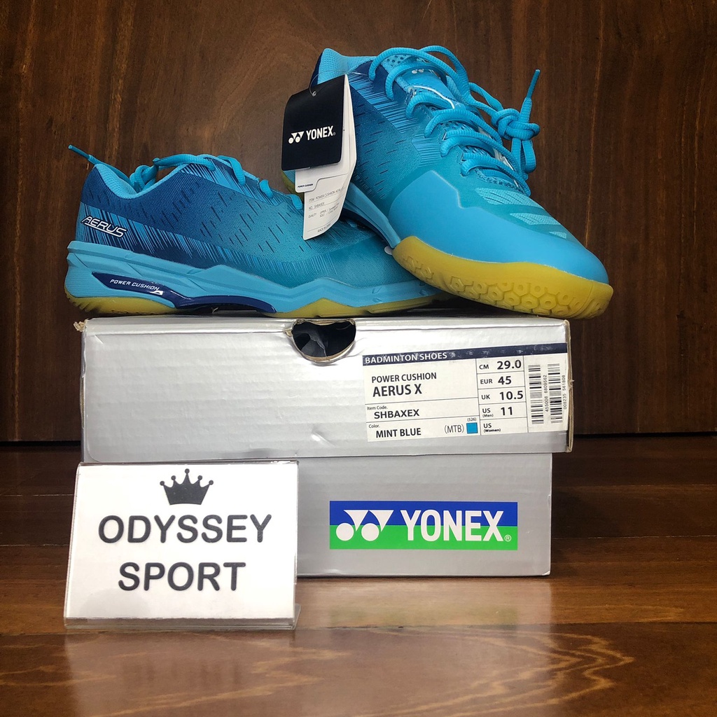 Sepatu Badminon Yonex Aerus X (Mint Blue) (Bright Yellow) 100% ORIGINAL