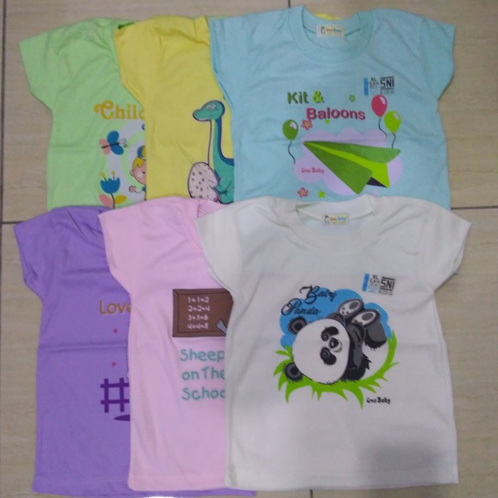 Promo !! ONE BABY OBLONG - KAOS BAYI MOTIF