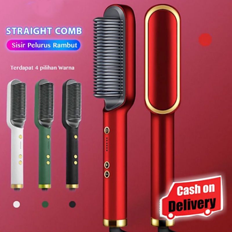 CATOK SISIR PROFESSIONAL STRAIGHTENER WITH IRON BRUSH / TERLARIS DI JAPAN