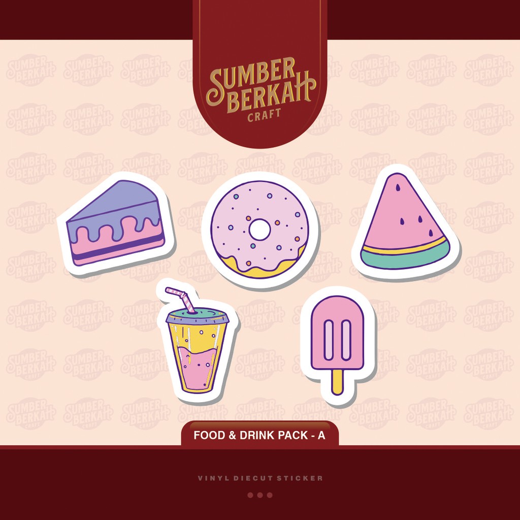 STIKER FOOD & DRINK PACK - A