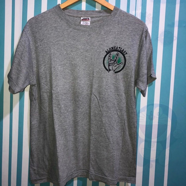 Tshirt Grey Alone at Last Original Kaos Murah Second