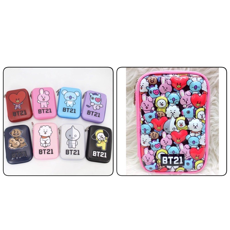 

Kotak Pensil Model Smiggle Karakter BT21 Cooky Chimny RJ Tata Mang Koya Shooky